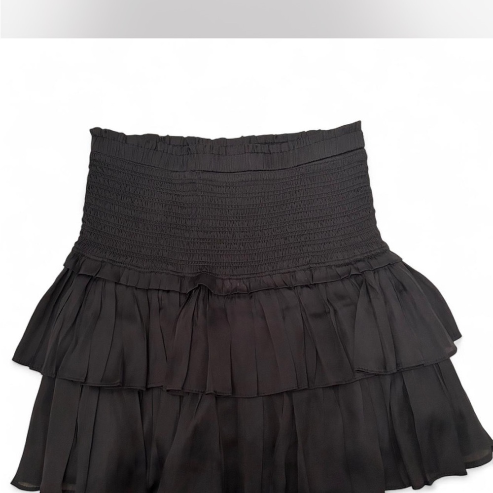 Elegant Black Tiered Skirt